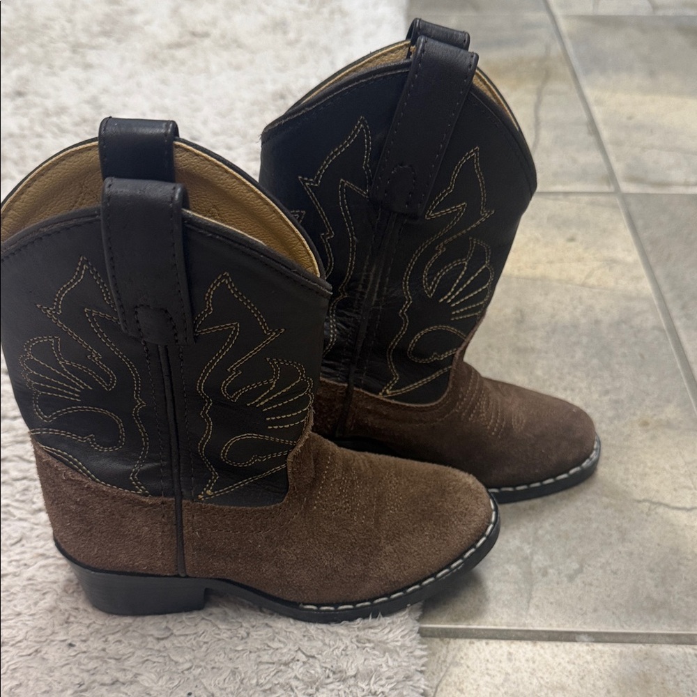 Kids Brown Cowboy Boots